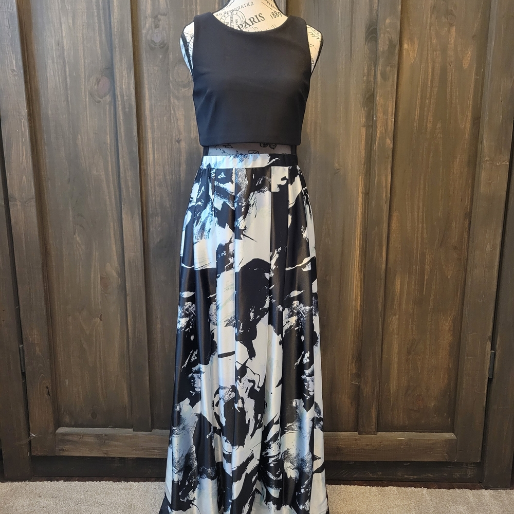 Betsy & Adam Black and White Dress